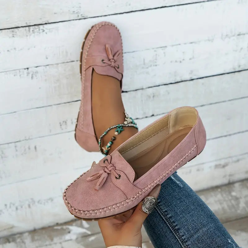 Mocassins orthopédiques à glands pour femme