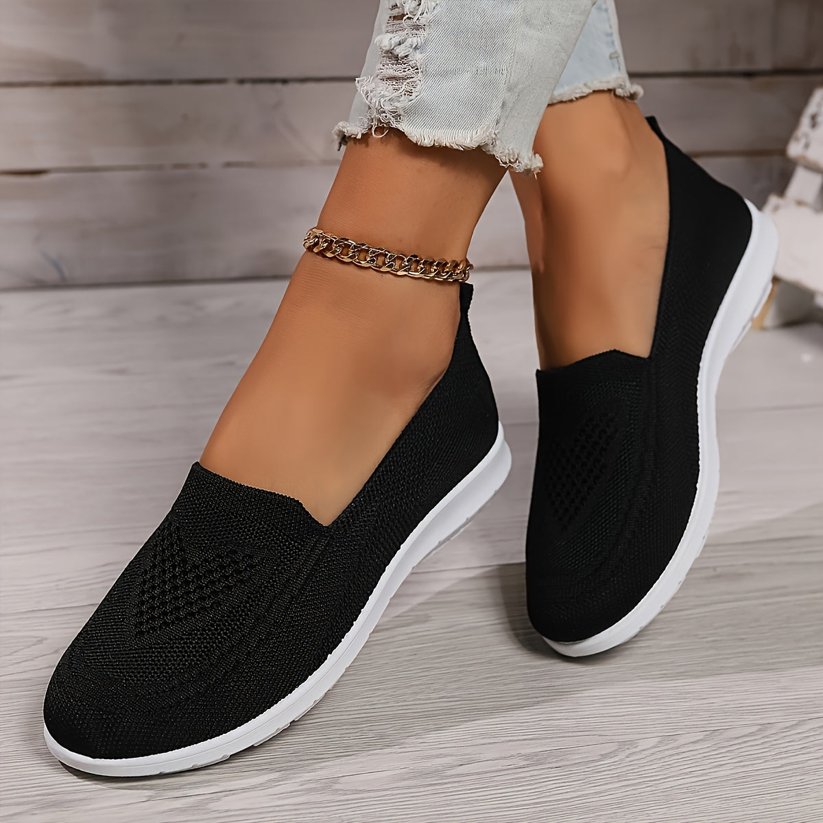 Mocassins orthopédiques pour femme - noir