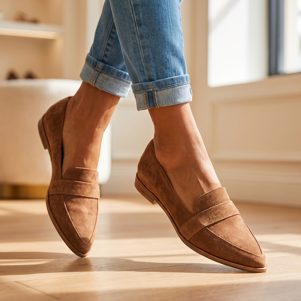 Mocassins rembourrés pour femme | Chaussures du quotidien d'inspiration italienne