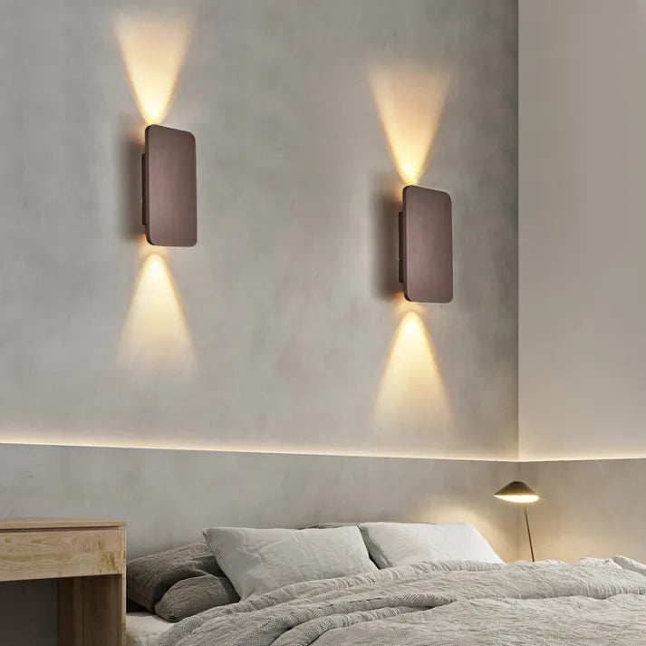 Modern Metal Rectangular LED Wall Lamp Indoor