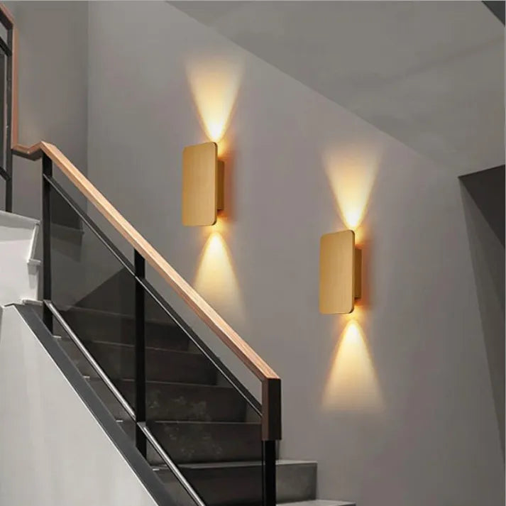 Modern Metal Rectangular LED Wall Lamp Indoor