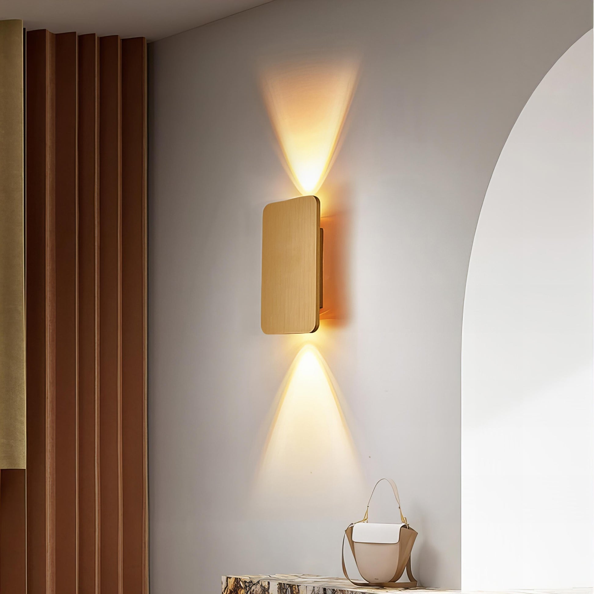 Modern Metal Rectangular LED Wall Lamp Indoor