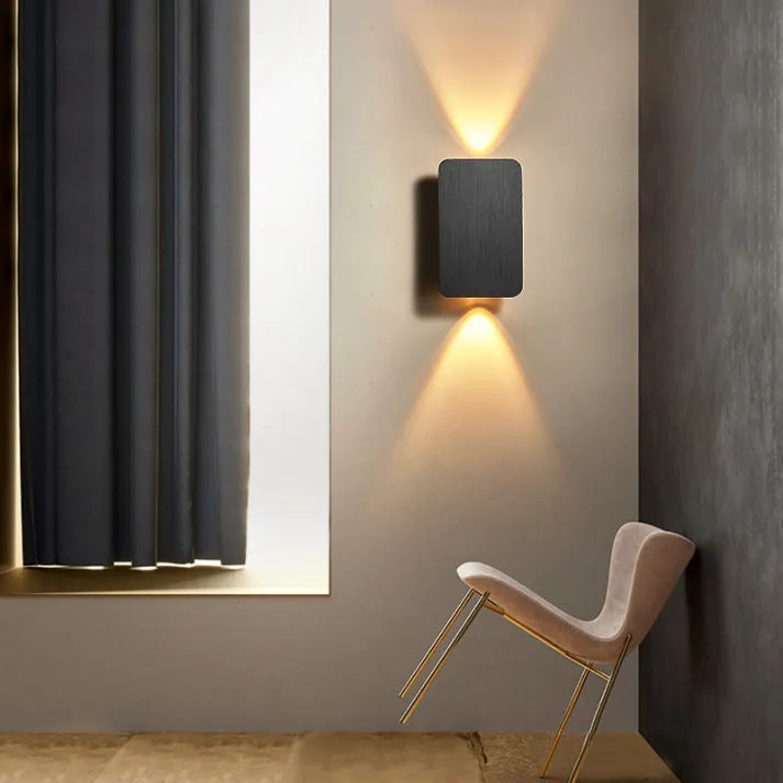 Modern Metal Rectangular LED Wall Lamp Indoor