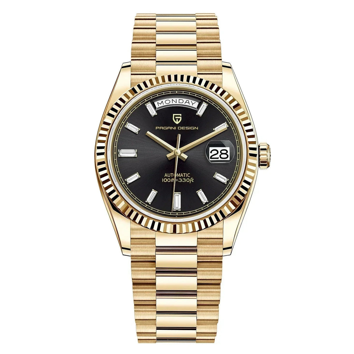 Montre automatique élégante pour homme avec affichage de la date