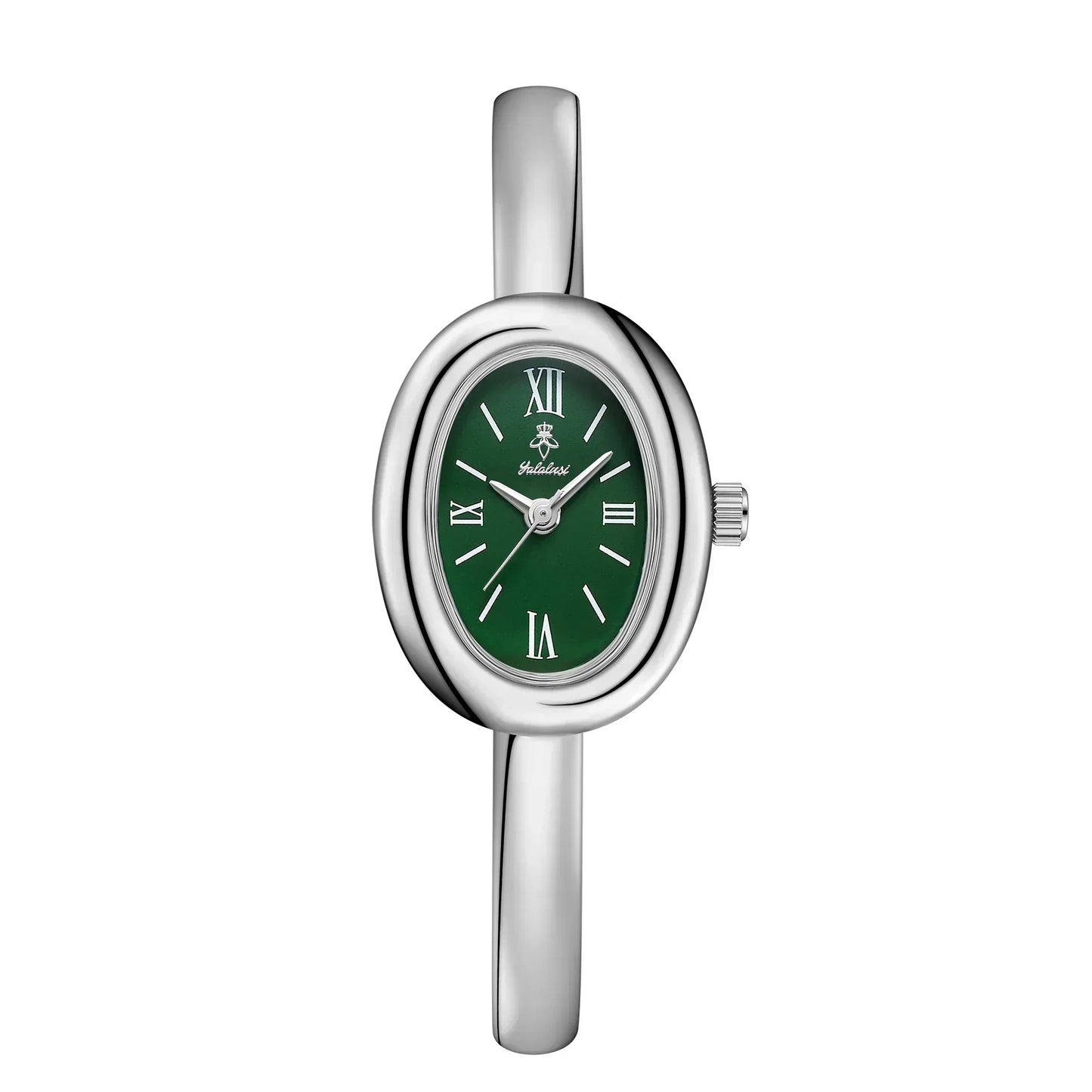 Montre-bracelet jonc ovale élégante: moderne et classique