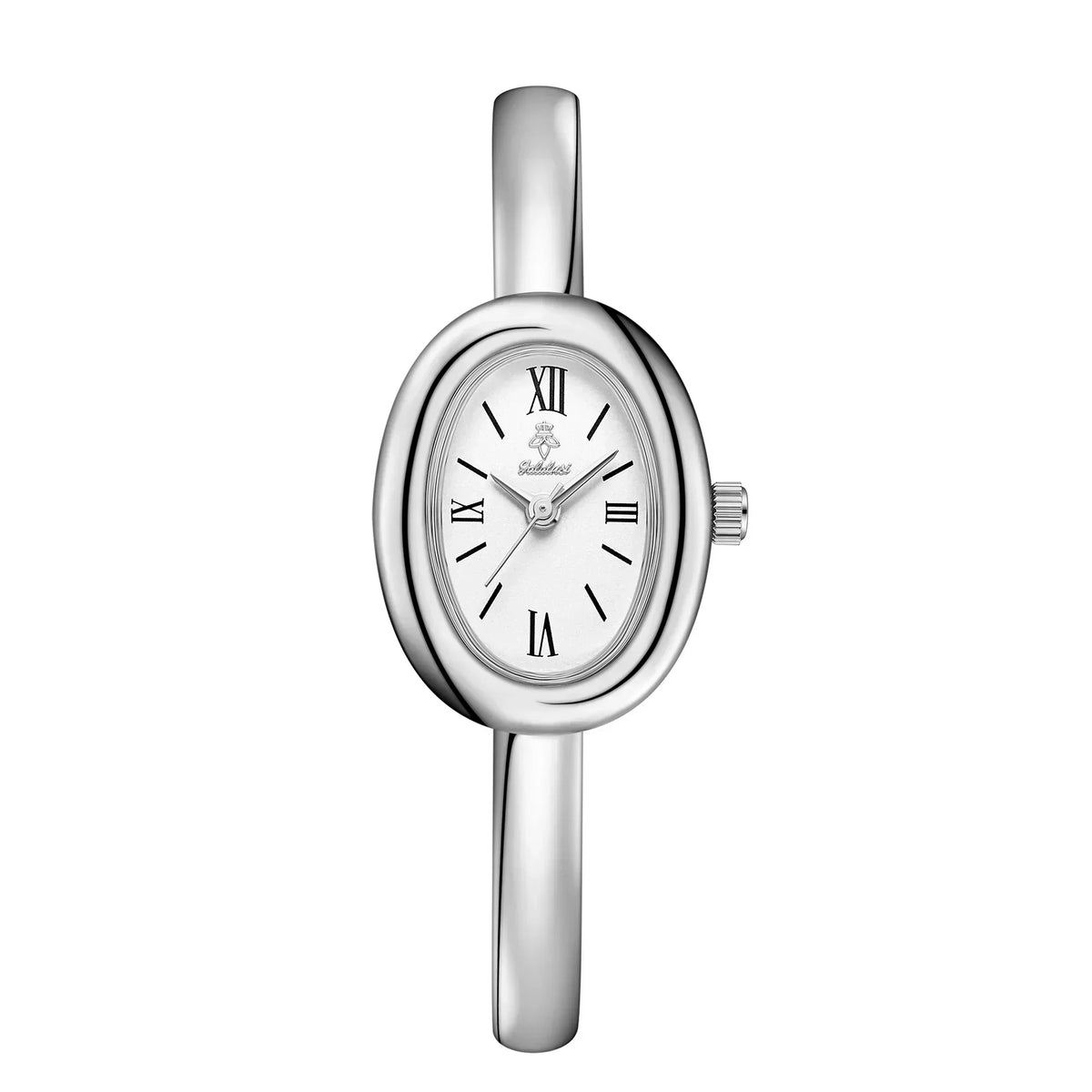 Montre-bracelet jonc ovale élégante: moderne et classique