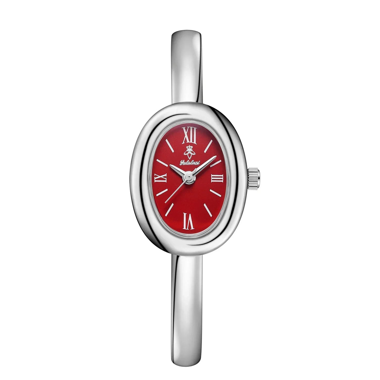 Montre-bracelet jonc ovale élégante: moderne et classique