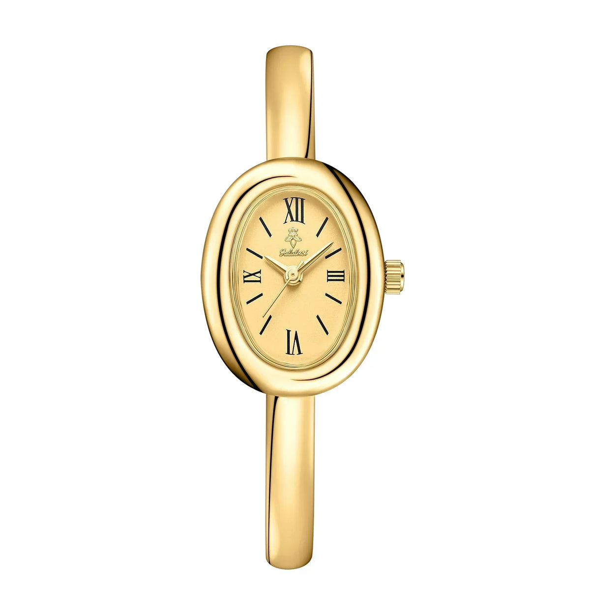 Montre-bracelet jonc ovale élégante: moderne et classique
