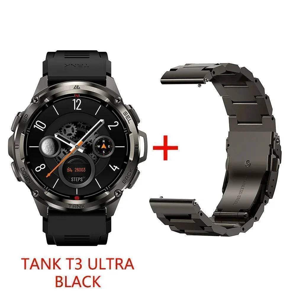 Montre connectée AMOLED GPS T3 Ultra - Traqueur de fitness robuste