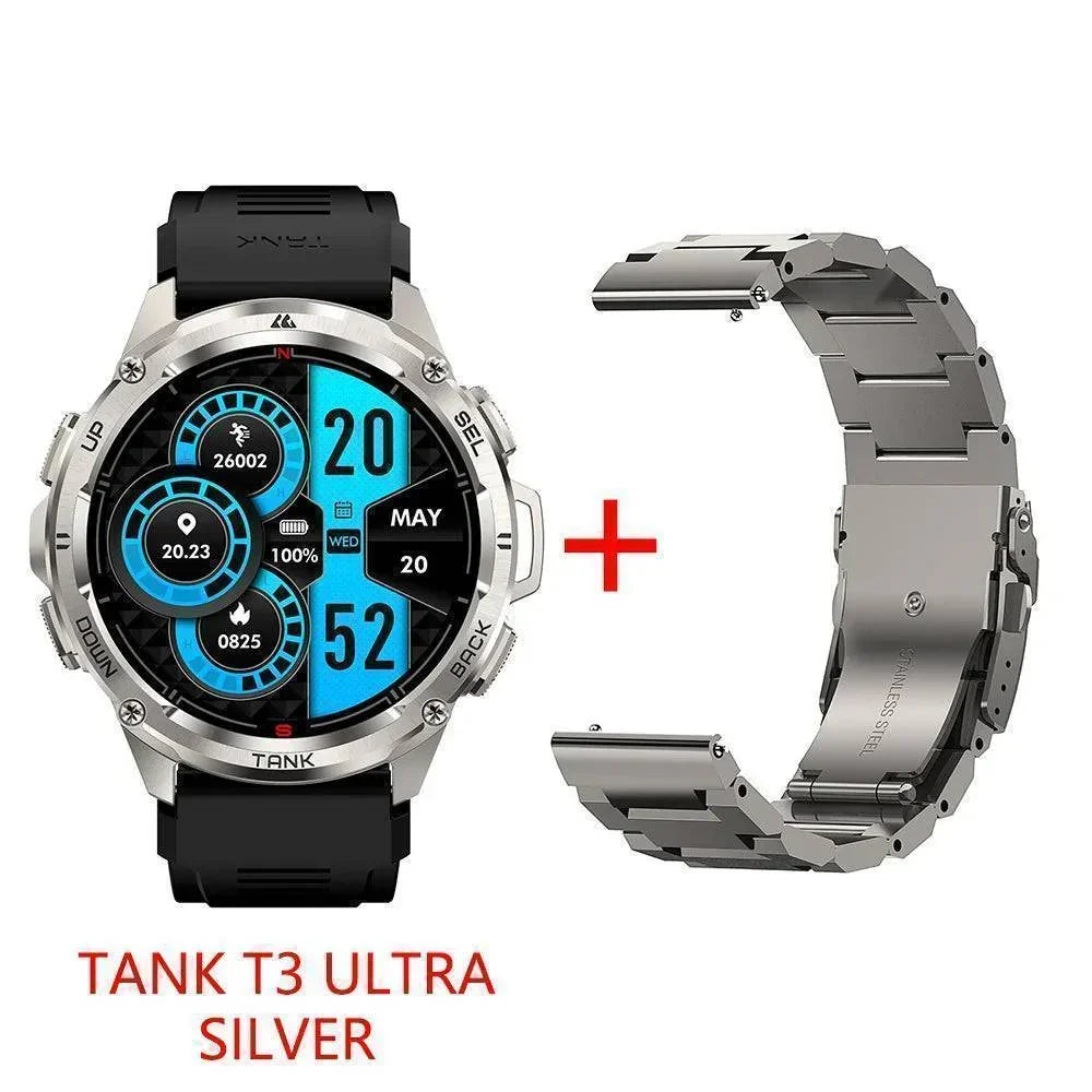 Montre connectée AMOLED GPS T3 Ultra - Traqueur de fitness robuste