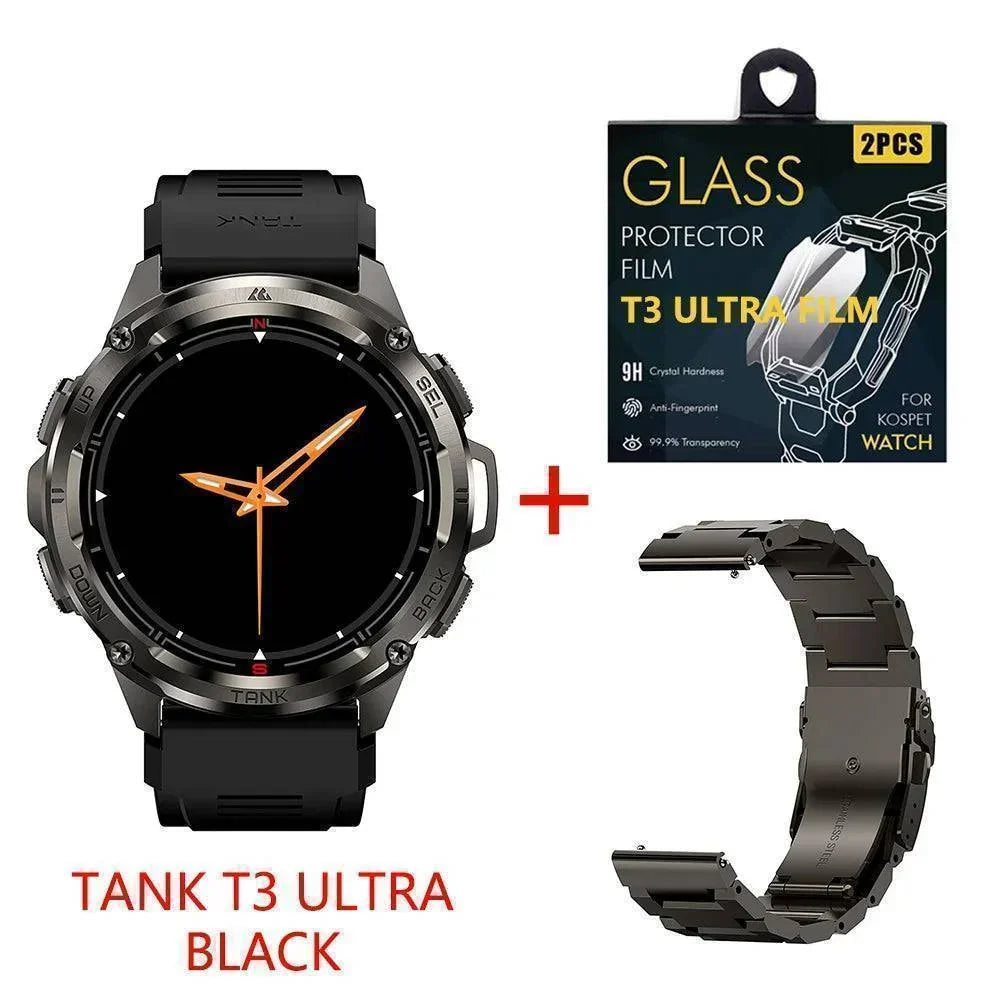 Montre connectée AMOLED GPS T3 Ultra - Traqueur de fitness robuste