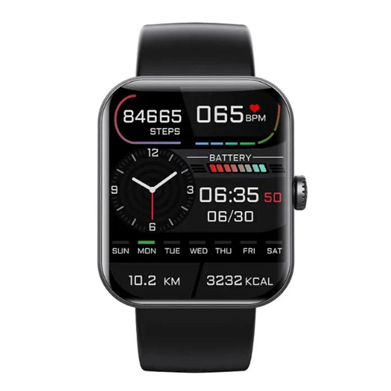 Montre connectée avec suivi de la santé, mesure de la glycémie, suivi de l'activité physique et écran tactile couleur