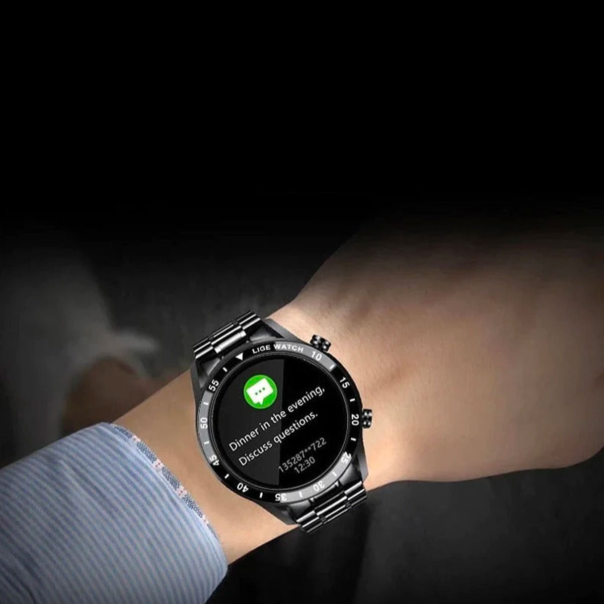Montre connectée de luxe pour homme