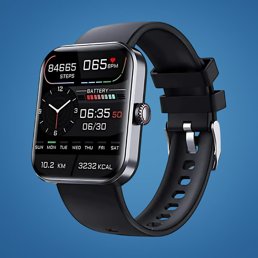 Montre connectée de mesure de la glycémie non invasive – suivi en temps réel, enregistrement des tendances et alertes personnalisées
