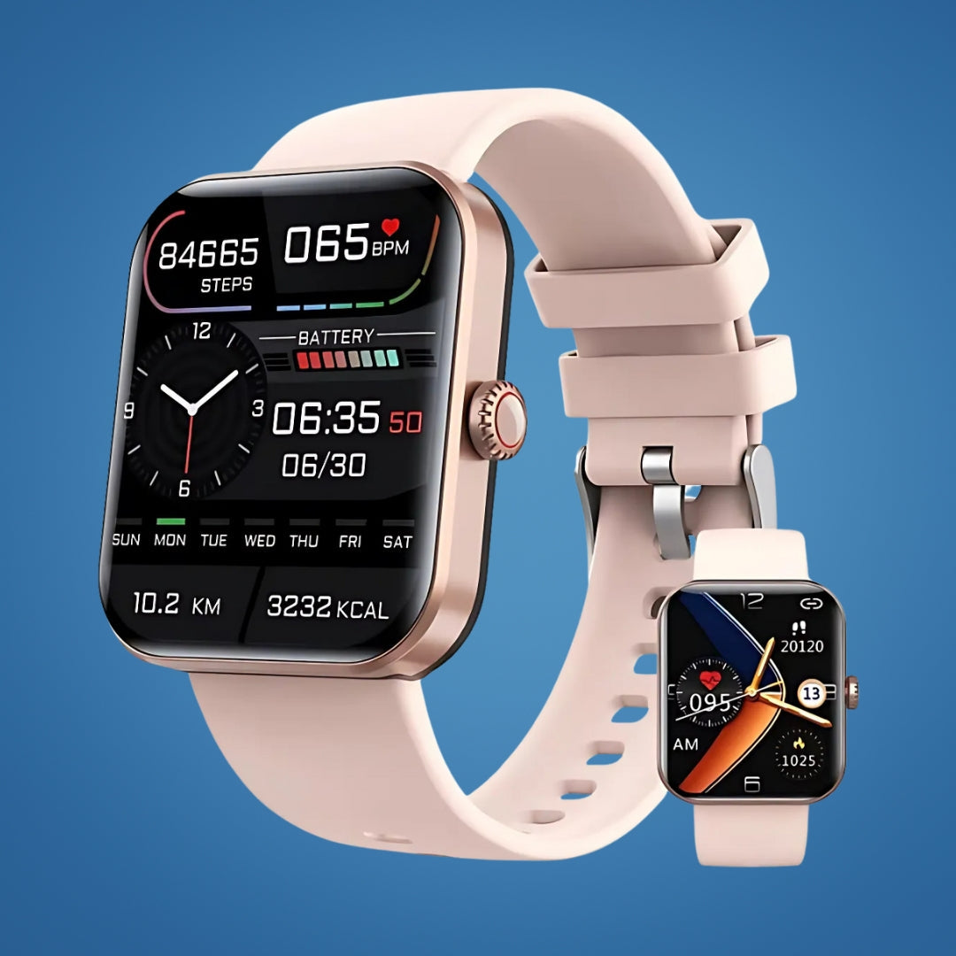 Montre connectée de mesure de la glycémie non invasive – suivi en temps réel, enregistrement des tendances et alertes personnalisées