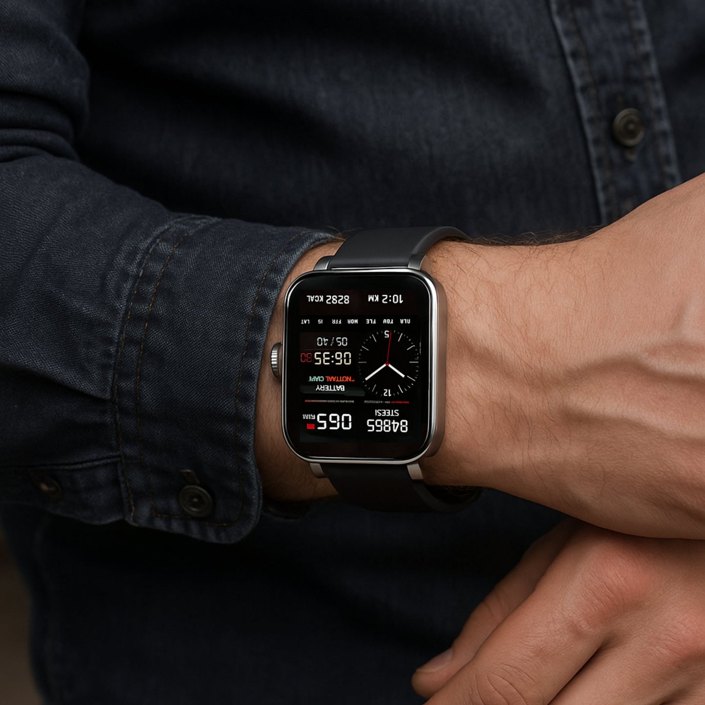 Montre connectée de mesure de la glycémie non invasive – suivi en temps réel, enregistrement des tendances et alertes personnalisées