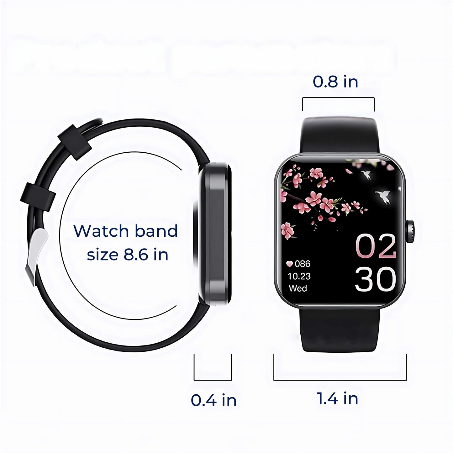 Montre connectée de mesure de la glycémie non invasive – suivi en temps réel, enregistrement des tendances et alertes personnalisées