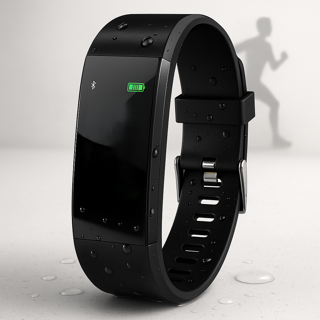 Montre connectée étanche avec suivi de la fréquence cardiaque et Bluetooth – idéale pour un mode de vie actif et le suivi de la condition physique