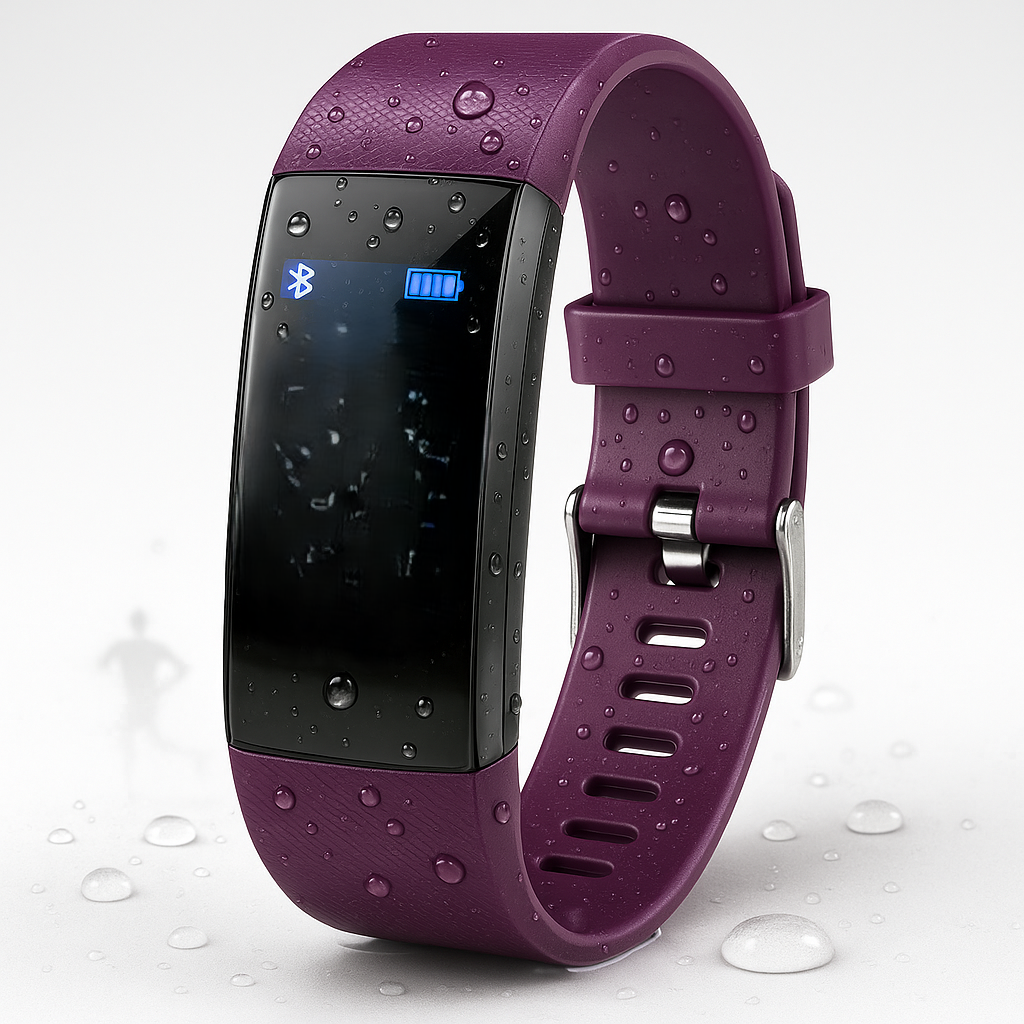 Montre connectée étanche avec suivi de la fréquence cardiaque et Bluetooth – idéale pour un mode de vie actif et le suivi de la condition physique