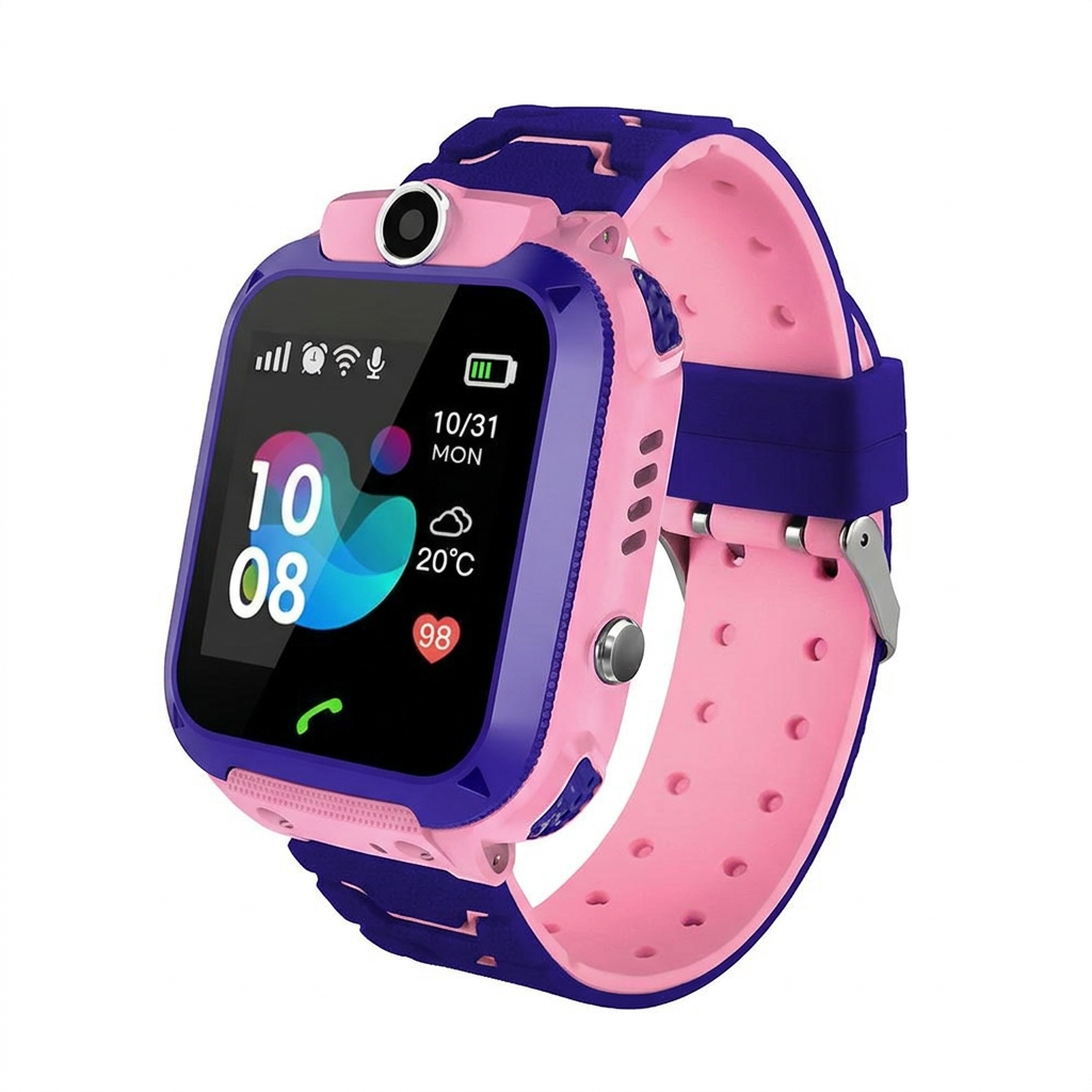 Montre connectée pour enfant avec GPS, appareil photo, appels téléphoniques et bouton SOS