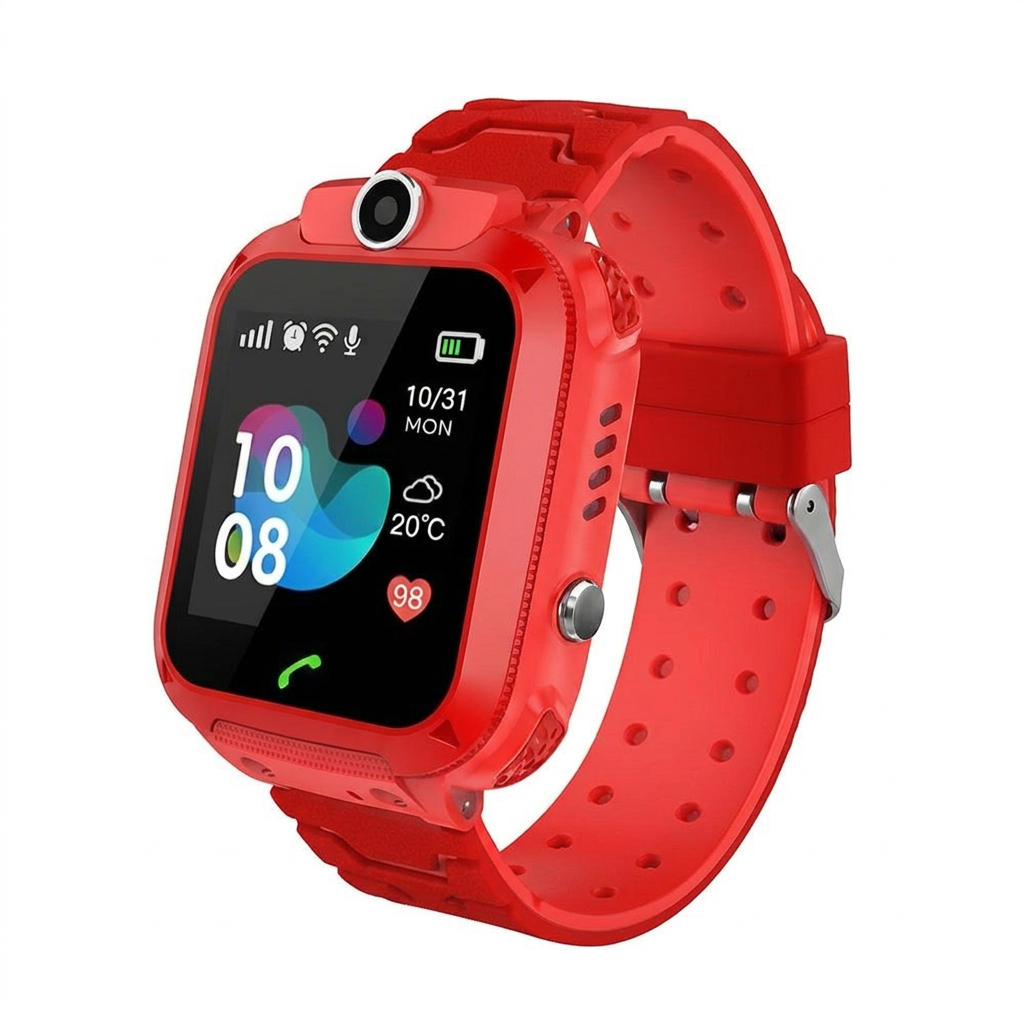 Montre connectée pour enfant avec GPS, appareil photo, appels téléphoniques et bouton SOS