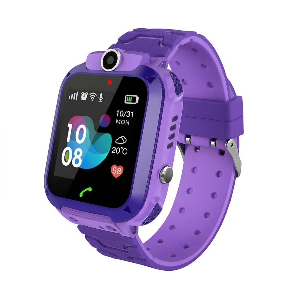 Montre connectée pour enfant avec GPS, appareil photo, appels téléphoniques et bouton SOS