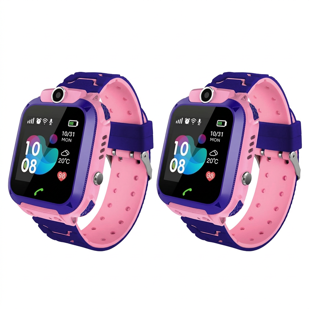 Montre connectée pour enfant avec GPS, appareil photo, appels téléphoniques et bouton SOS