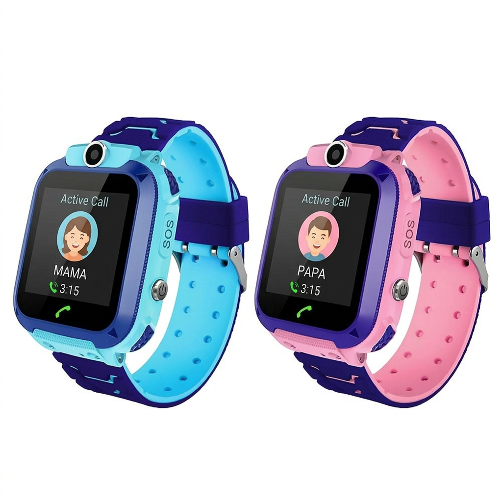 Montre connectée pour enfant avec GPS, appareil photo, appels téléphoniques et bouton SOS