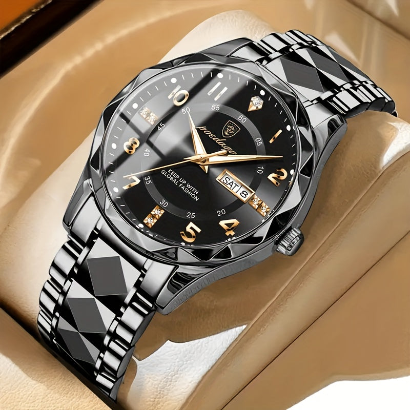 Montre de sport multifonctionnelle étanche en titane pour homme