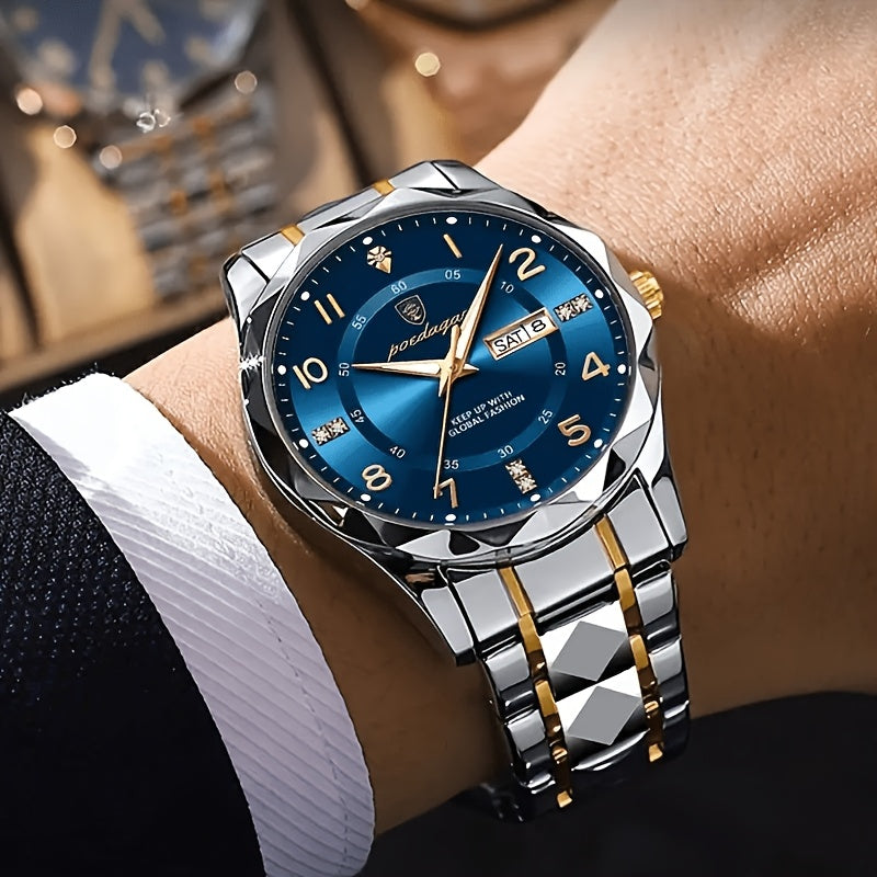 Montre de sport multifonctionnelle étanche en titane pour homme
