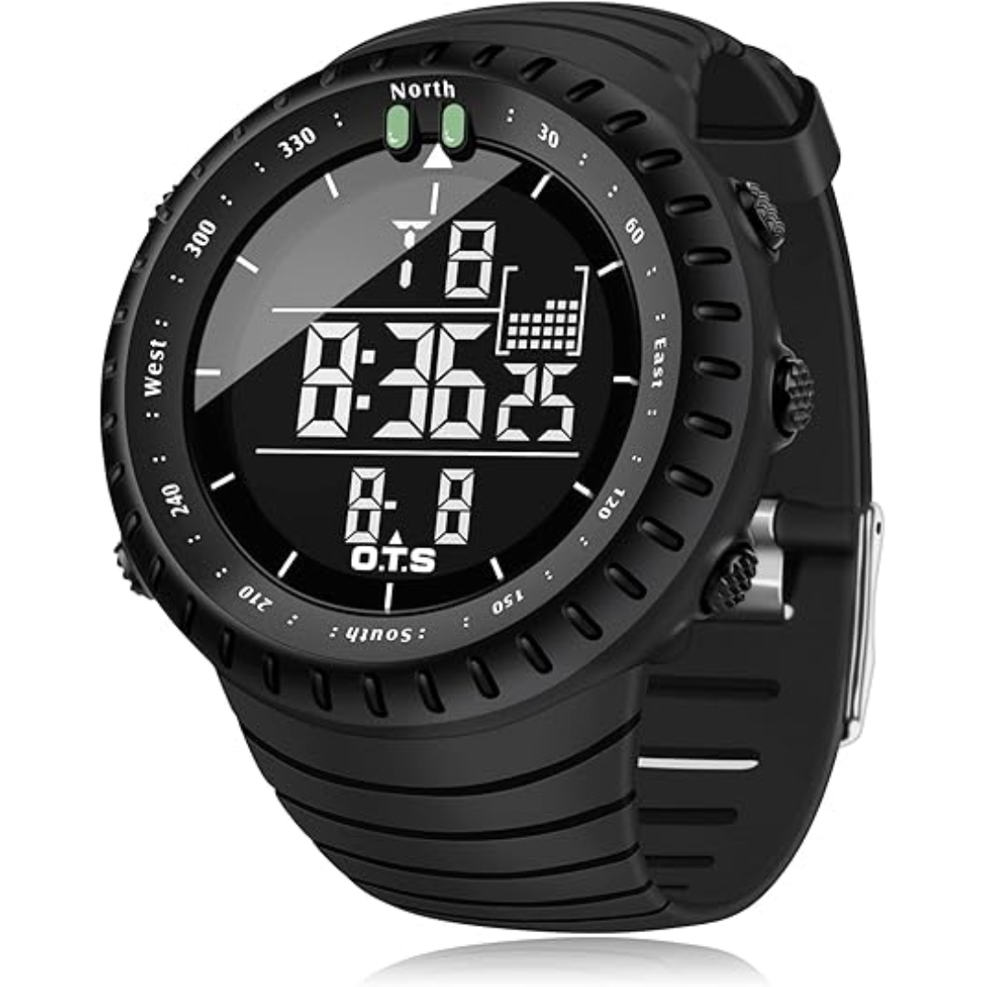Montre de sport numérique étanche pour homme