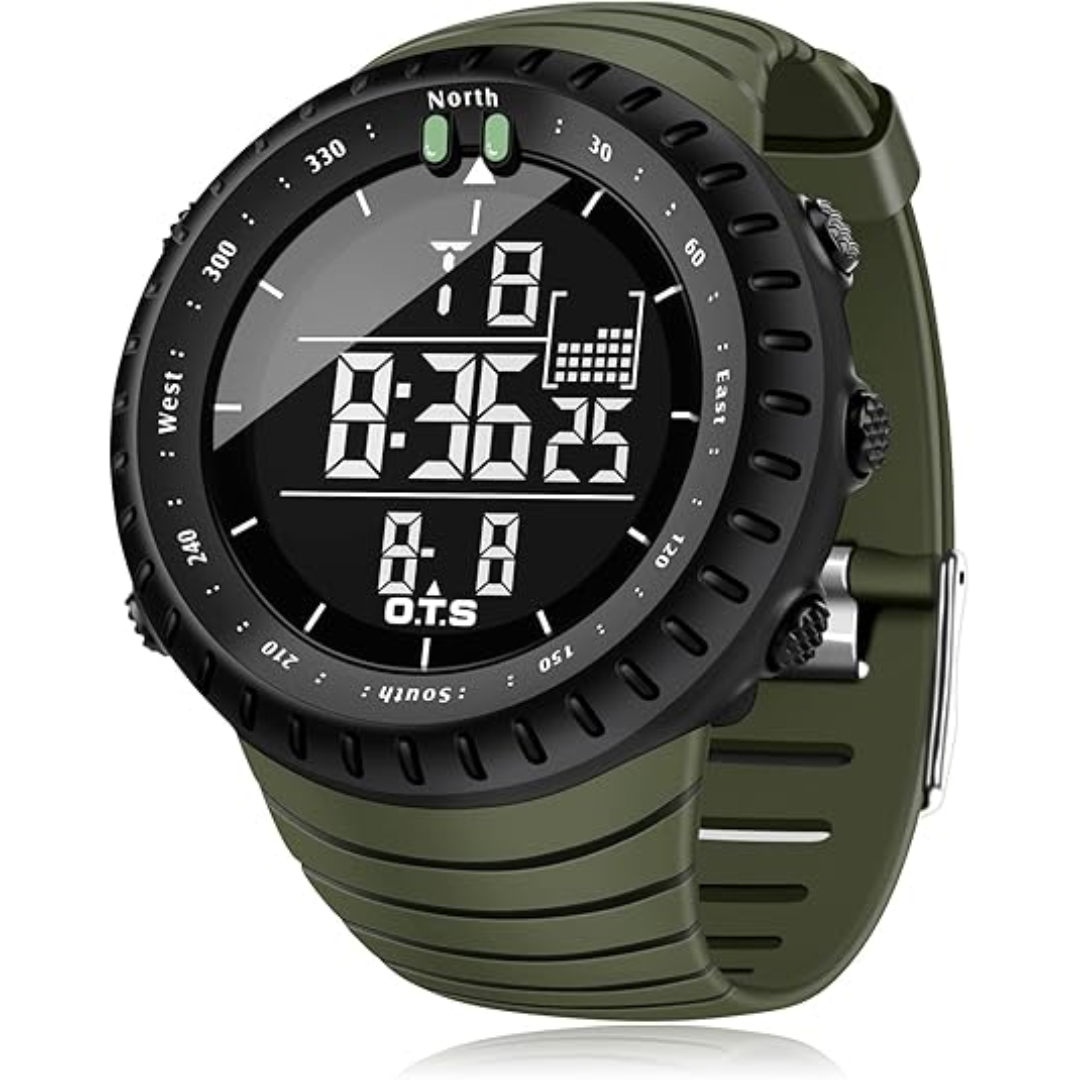 Montre de sport numérique étanche pour homme