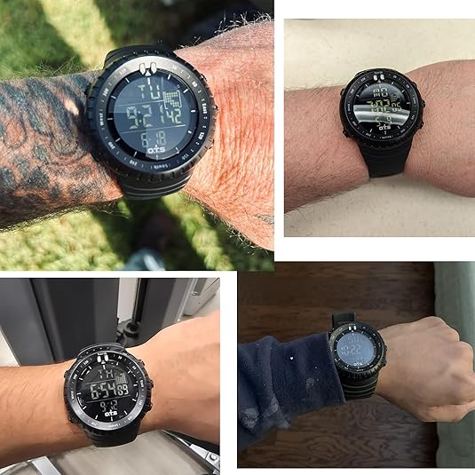 Montre de sport numérique étanche pour homme
