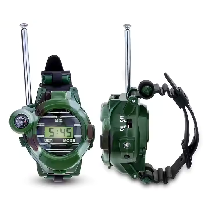 Montre de survie talkie-walkie 7-en-1 camouflage pour enfant