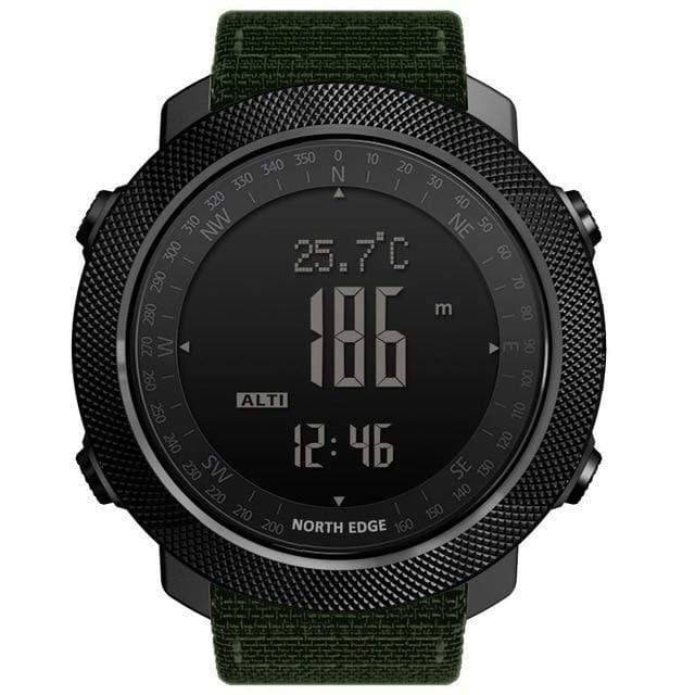 Montre digitale d'extérieur avec altimètre et boussole