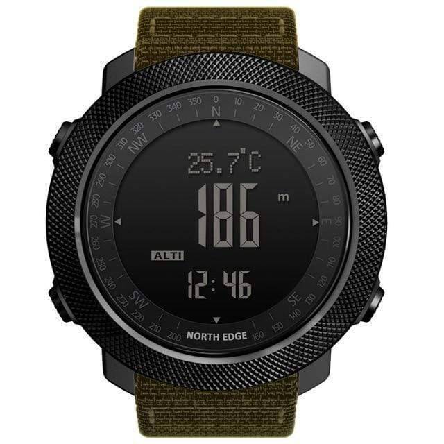 Montre digitale d'extérieur avec altimètre et boussole