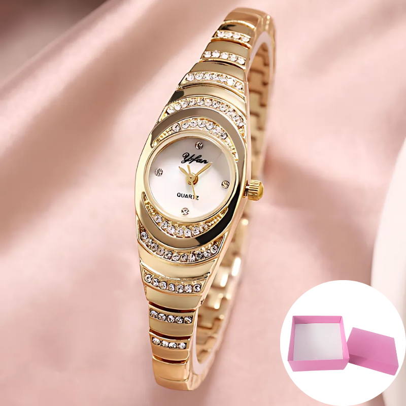 Montre élégante: montre moderne et élégante pour femme avec coffret cadeau