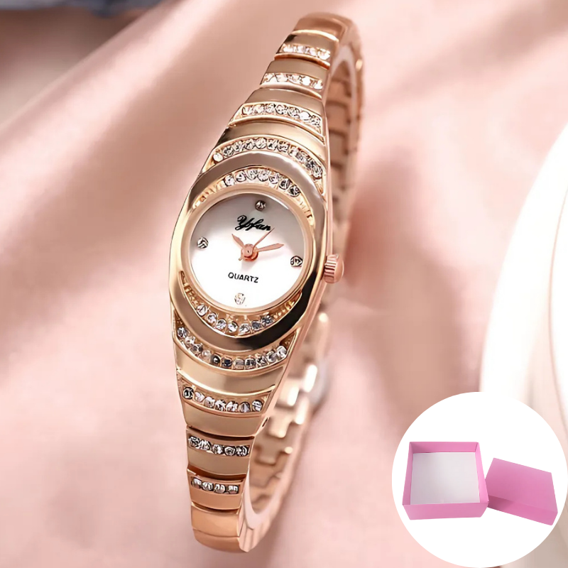 Montre élégante: montre moderne et élégante pour femme avec coffret cadeau