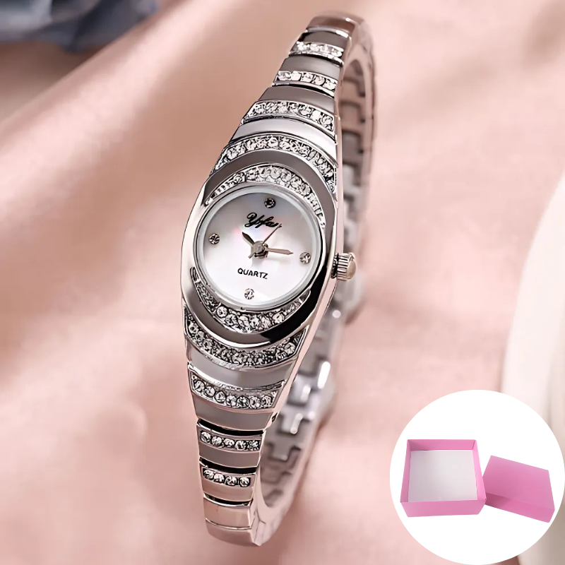 Montre élégante: montre moderne et élégante pour femme avec coffret cadeau