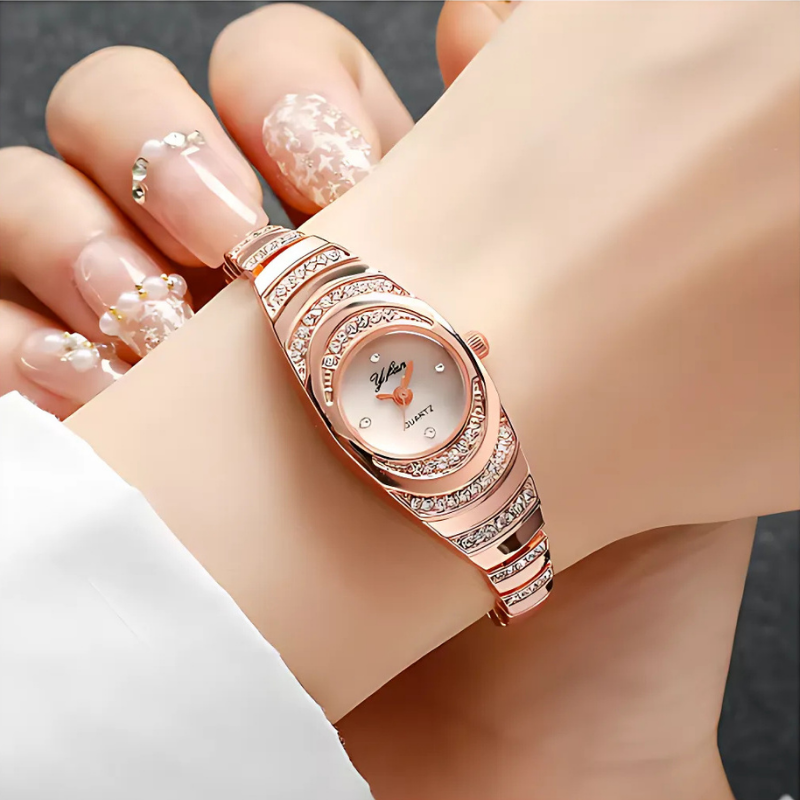 Montre élégante: montre moderne et élégante pour femme avec coffret cadeau