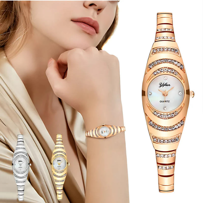 Montre élégante: montre moderne et élégante pour femme avec coffret cadeau