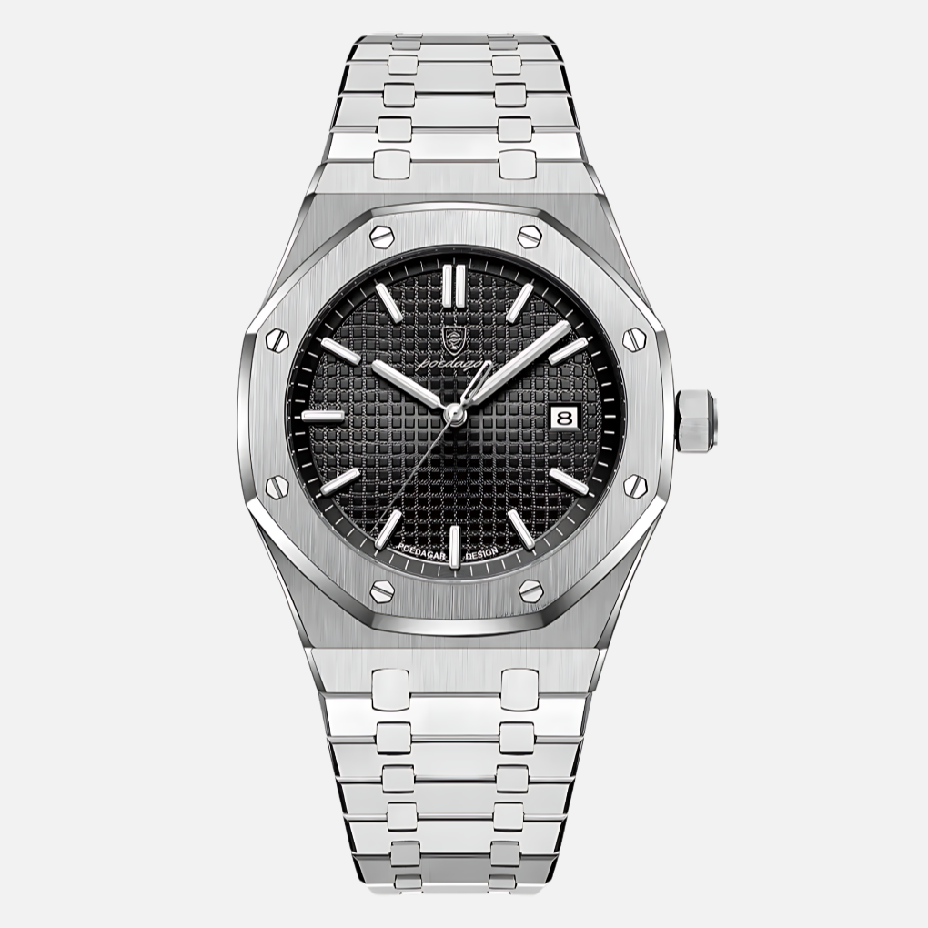 Montre élégante pour homme en acier inoxydable