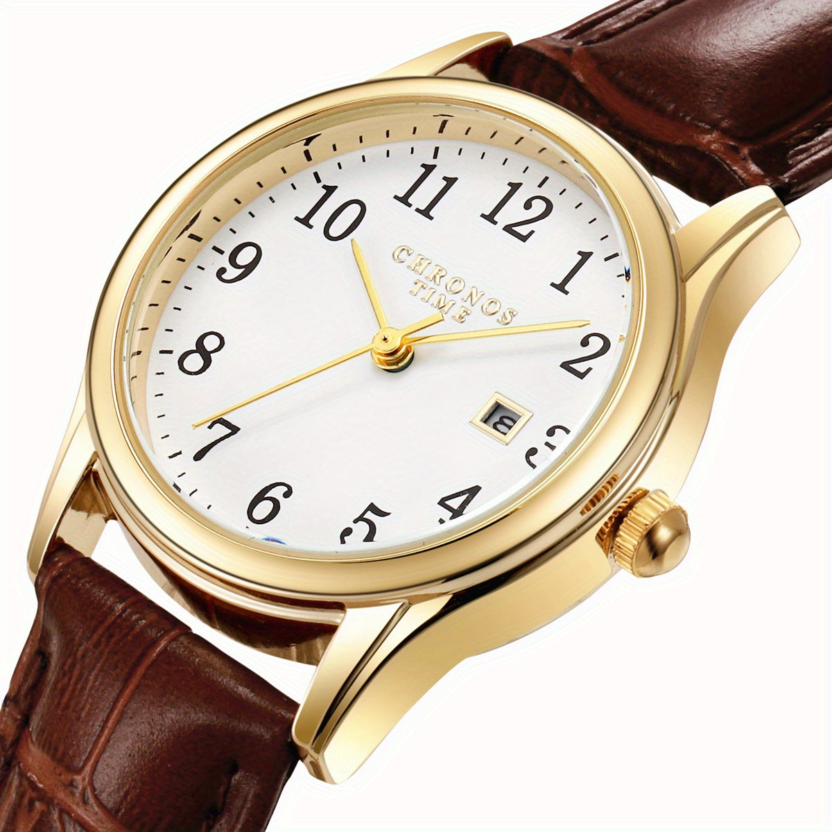 Montre femme carrée avec bracelet synthétique
