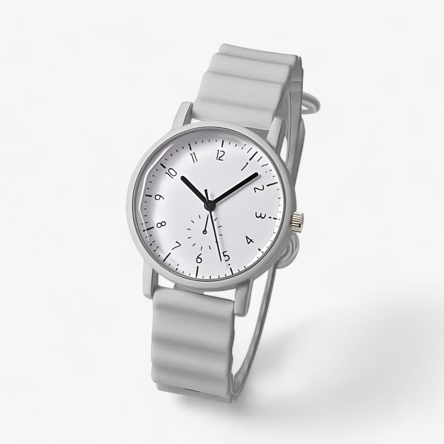 Montre Jelly – Montre à quartz colorée avec bracelet en silicone ondulé élégant