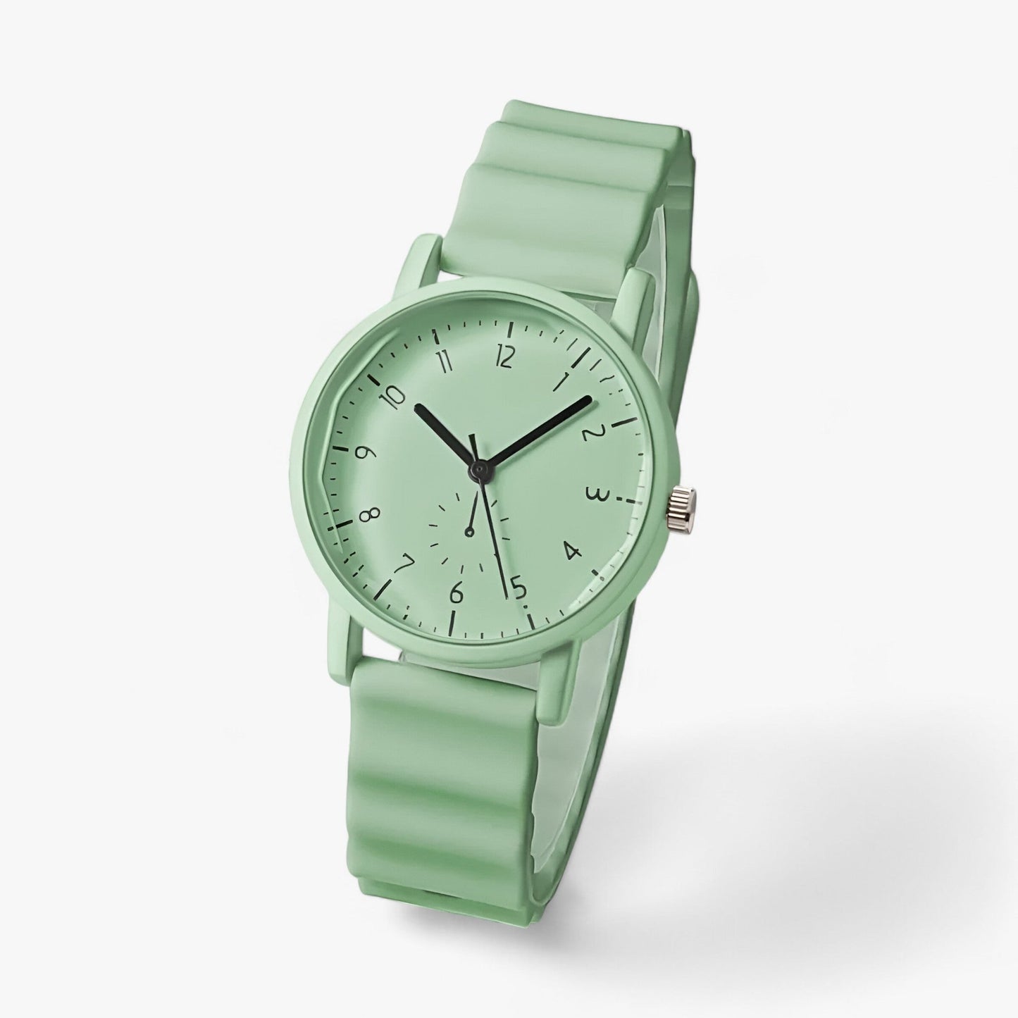 Montre Jelly – Montre à quartz colorée avec bracelet en silicone ondulé élégant