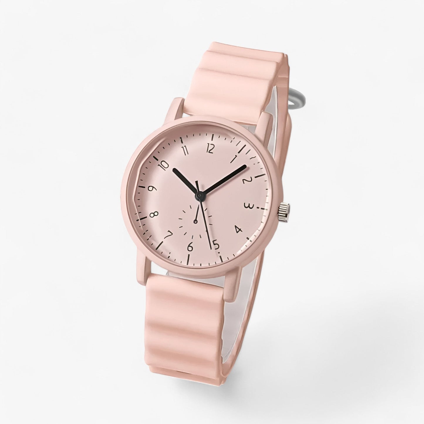 Montre Jelly – Montre à quartz colorée avec bracelet en silicone ondulé élégant