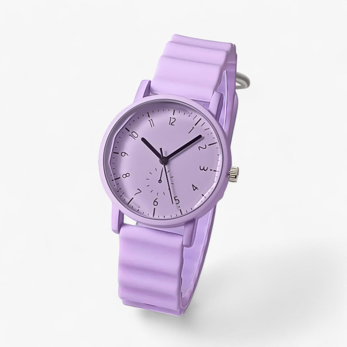 Montre Jelly – Montre à quartz colorée avec bracelet en silicone ondulé élégant