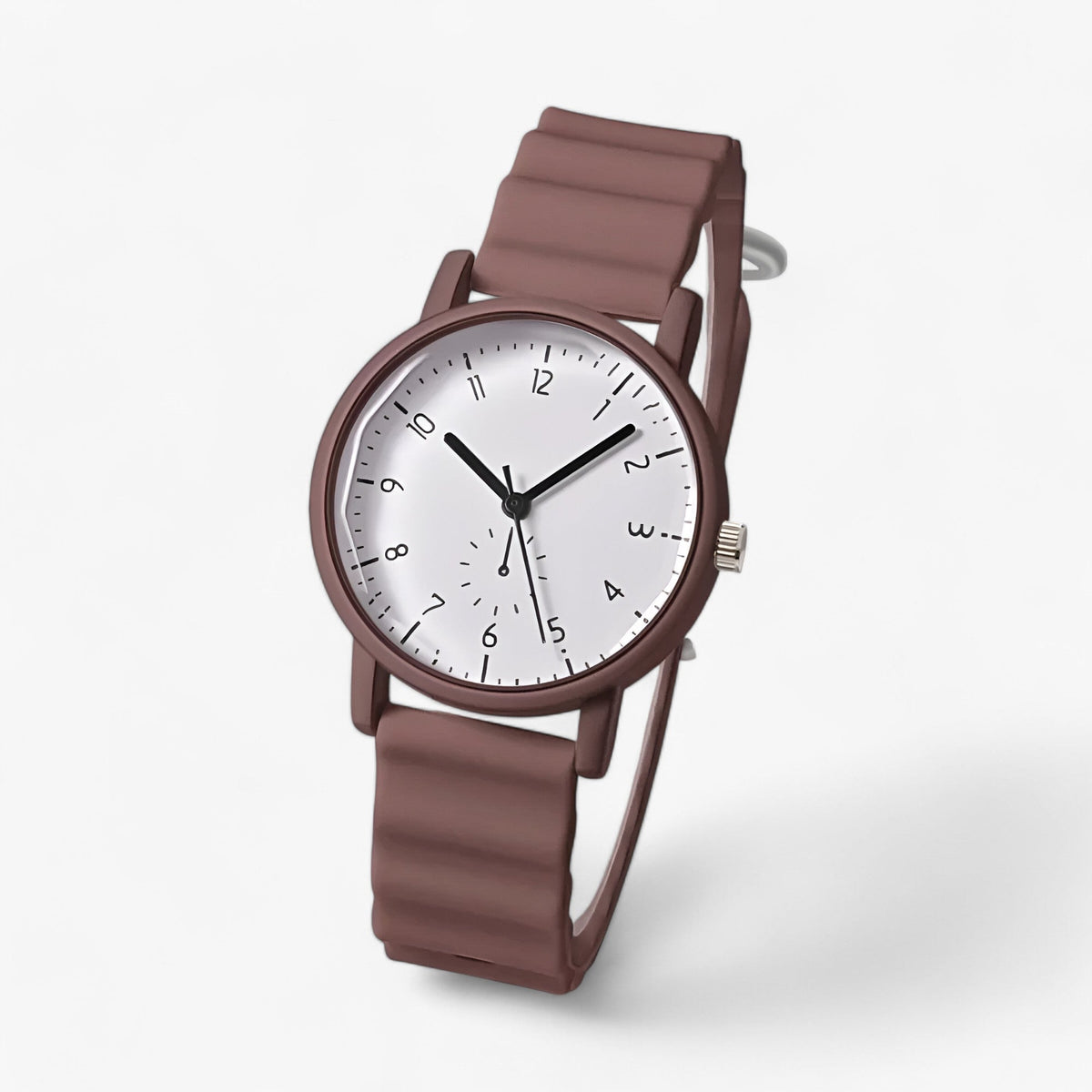 Montre Jelly – Montre à quartz colorée avec bracelet en silicone ondulé élégant