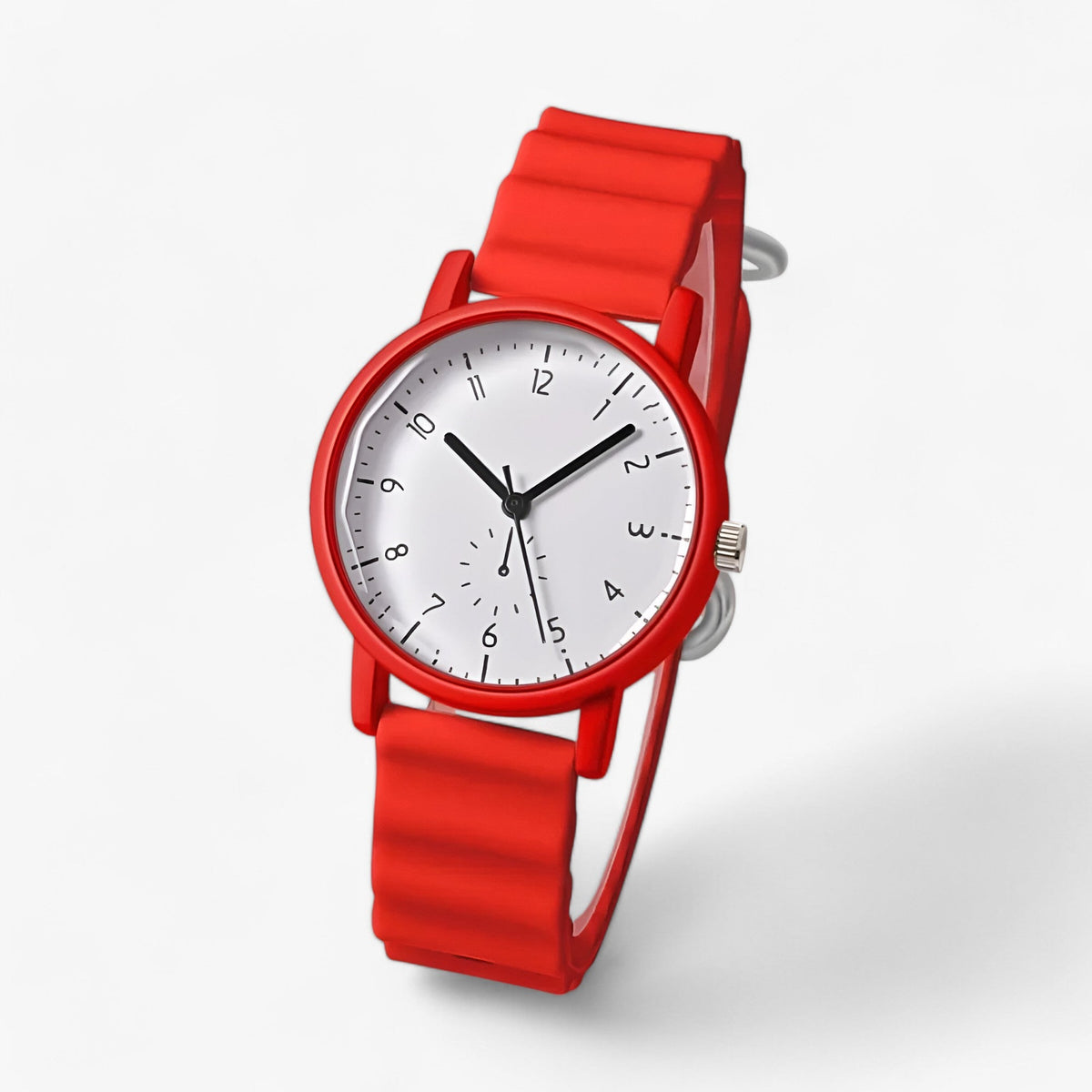 Montre Jelly – Montre à quartz colorée avec bracelet en silicone ondulé élégant