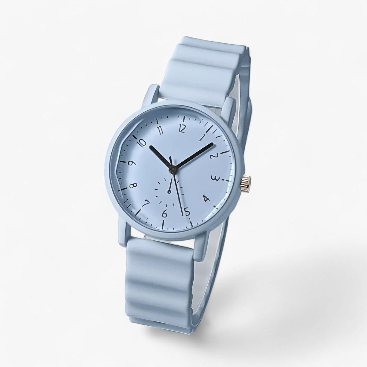 Montre Jelly – Montre à quartz colorée avec bracelet en silicone ondulé élégant